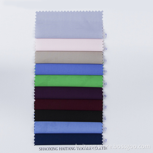 Solid Microfiber fabric Smooth Shirting Fabric Anti-wrinkle